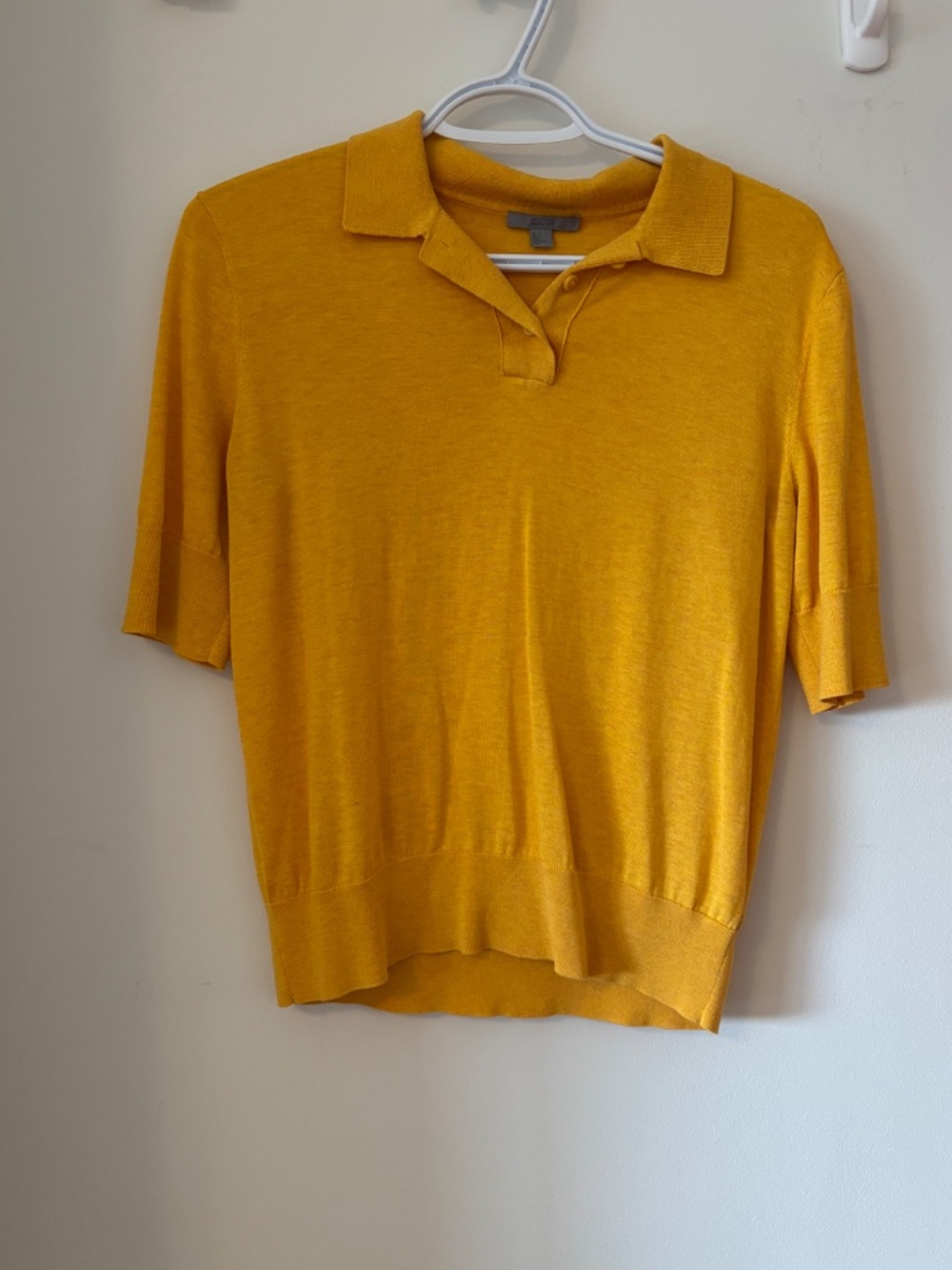 COS Yellow Polo Shirt